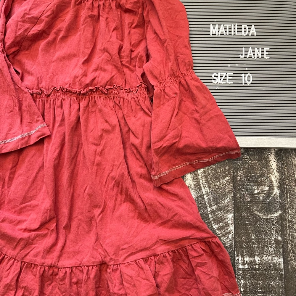 Matilda Jane Kids Dress in rust